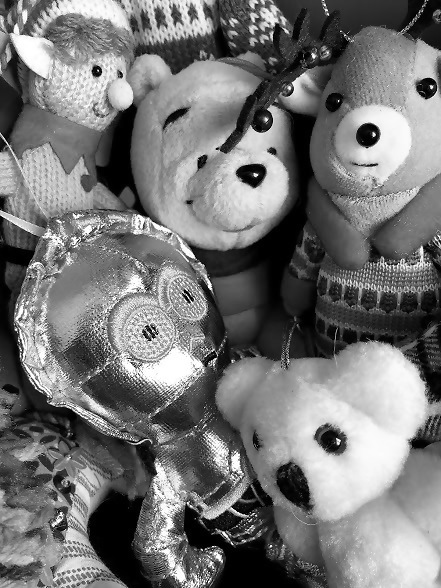 bw toy ornaments