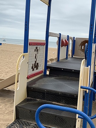 beach playground lines